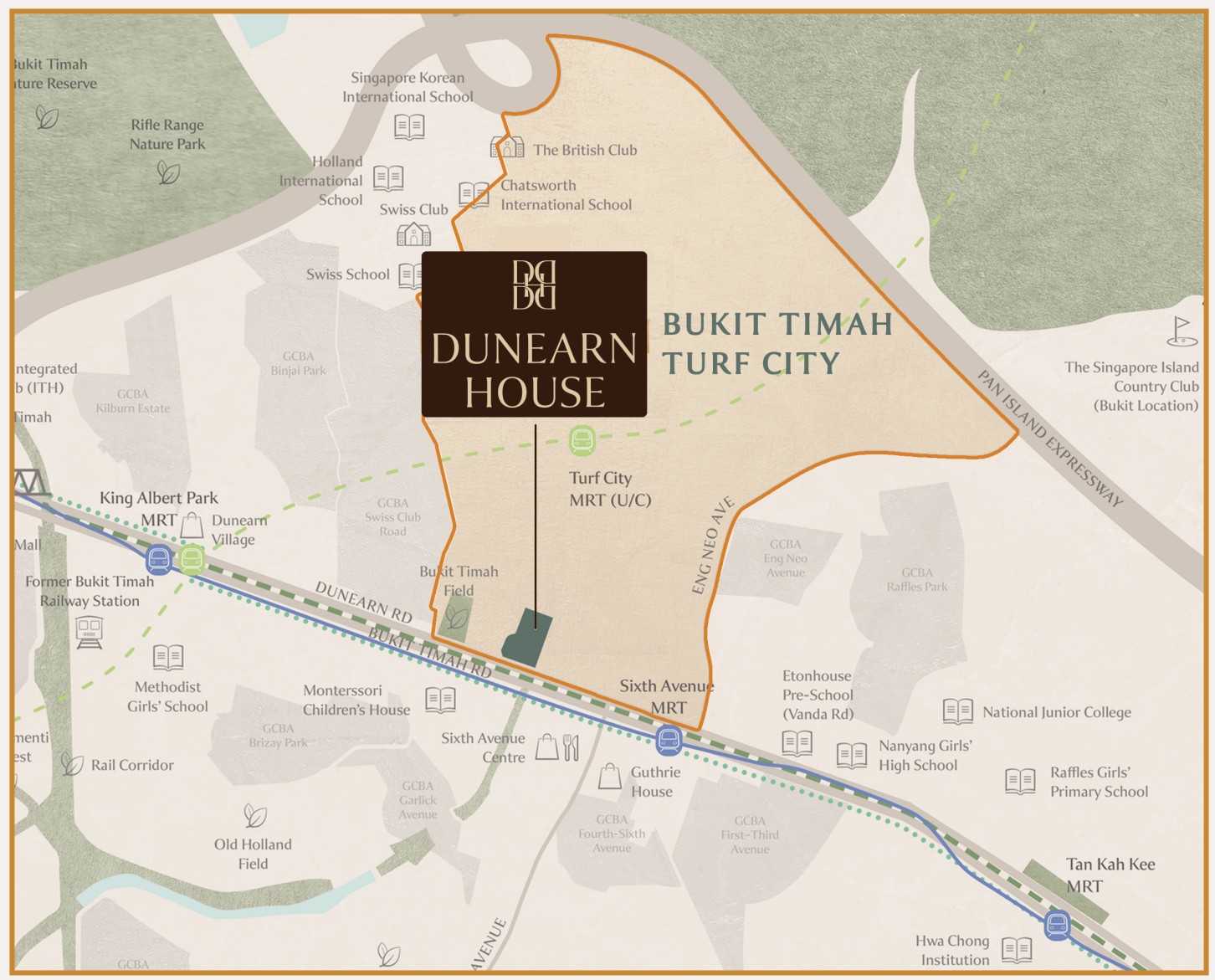 Dunearn House Map